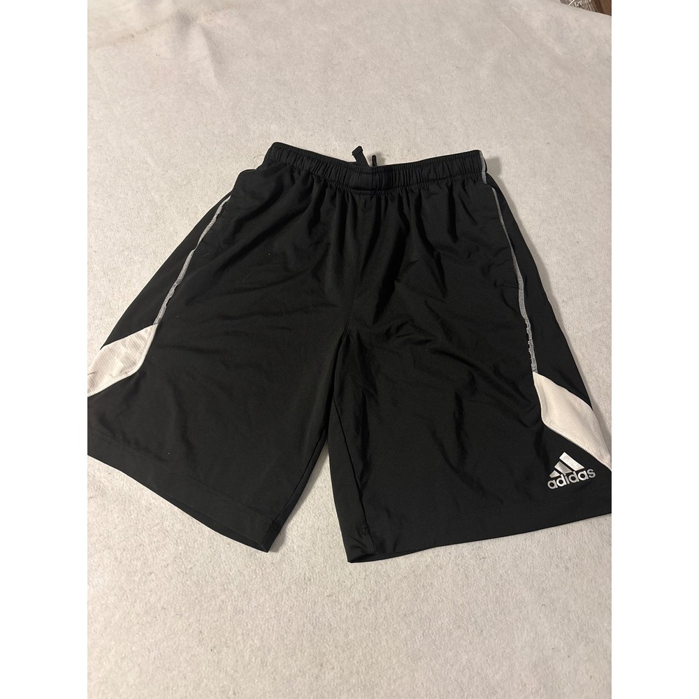 Adidas ClimaLite Athletic Shorts Black White Men's Medium M Training Gym